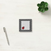Post-it® Papier notes coccinelle pois noirs  (Bureau)