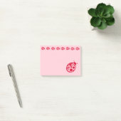 Post-it® Papier notes coccinelles roses (Bureau)