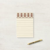 Post-it® Papier Notes Cuisine Biscuits au Gingembre (Sur un bureau)