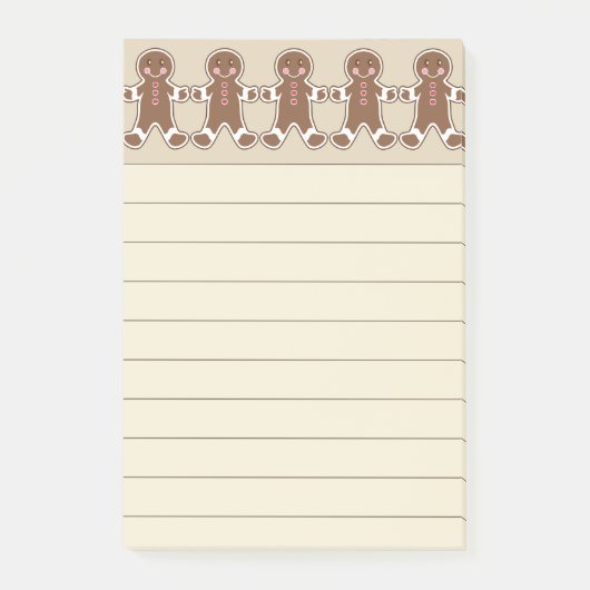 Post-it® Papier Notes Cuisine Biscuits au Gingembre (Devant)