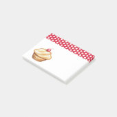 Post-it® Papier notes Cuisine Cupcake Cerise Post It Notes (Incliné)
