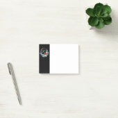 Post-it® Papier notes de 4x3 avec couronne de Noël monogram (Bureau)
