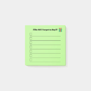 Post-it® Papier notes de liste de Noël