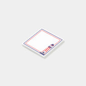 Post-it® Papier-notes drapeau américain phare Rouge Blanc B (Incliné)