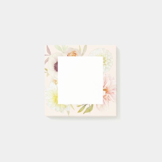 Post-it® Papier notes élégant Fleurs de printemps (Devant)