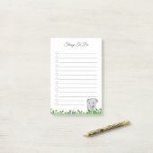 Post-it® Papier-notes Éléphant pour Choses à Faire (Sur un bureau)