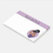 Post-it® Papier-notes Femme Noire Forte (Incliné)