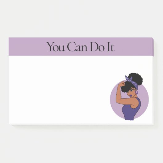 Post-it® Papier-notes Femme Noire Forte (Devant)