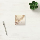 Post-it® Papier notes floral doré orné (Bureau)