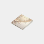 Post-it® Papier notes floral doré orné (Incliné)