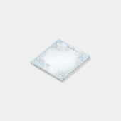 Post-it® Papier notes floral orné bleu (Incliné)