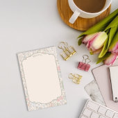 Post-it® Papier-notes floral pastel avec nom—Post-it Notes