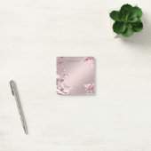 Post-it® Papier notes floral rose délicat (Bureau)