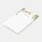 Post-it® Papier Notes Floral Rustique avec Feuillage (Incliné)