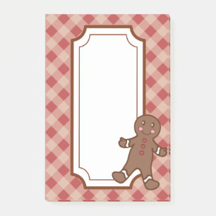 Post-it® Papier notes Gingham Rouge Gingerbread
