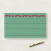 Post-it® Papier notes Ladybug Jumbo (Sur un bureau)