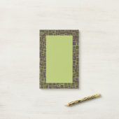 Post-it® Papier notes marron rétro (Sur un bureau)
