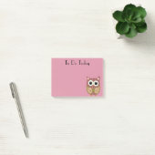 Post-it® Papier notes mignon hibou floral rose (Bureau)