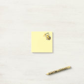 Post-it® Papier-notes mignons abeille 'Fou d'idées' (Sur un bureau)