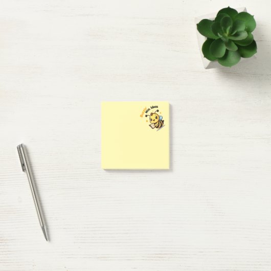 Post-it® Papier-notes mignons abeille 'Fou d'idées' (Bureau)