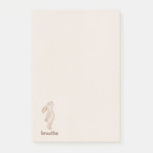Post-it® Papier-notes Minimal Bunny Breathe (Devant)