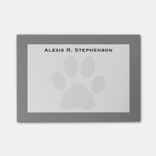 Post-it® Papier notes Monogramme empreinte de patte d'anima