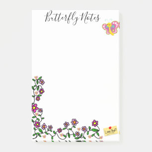 Post-it® Papier-notes Papillon Floral