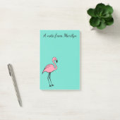 Post-it® Papier notes personnalisé Flamant Rose (Bureau)