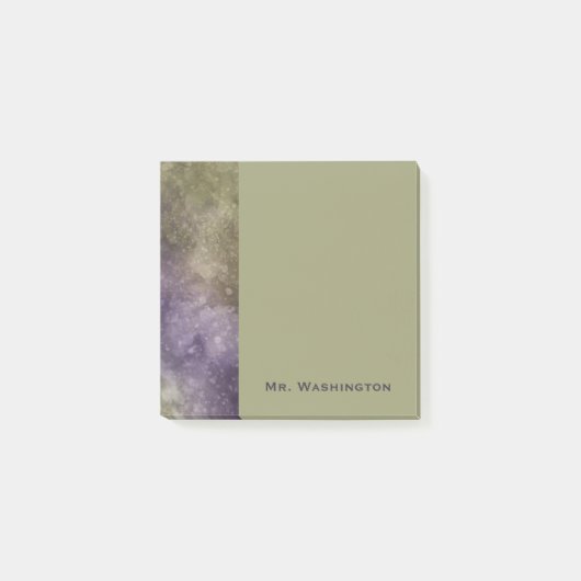 Post-it® Papier notes personnalisé vert marbre pour le bure (Devant)