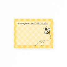 Papier notes personnalisés abeille à miel
