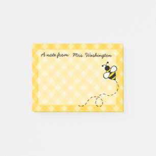 Post-it® Papier notes personnalisés abeille à miel