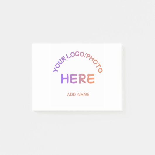 Post-it® Papier notes personnalisés avec le logo de l'école (Devant)