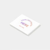 Post-it® Papier notes personnalisés avec le logo de l'école (Incliné)
