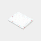 Post-it® Papier-notes personnalisés avec un ruban rose doux (Incliné)