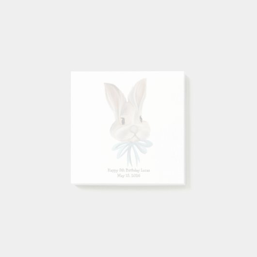 Post-it® Papier-notes personnalisés de lapin de Pâques (Devant)