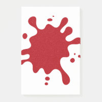Papier-notes personnalisés éclaboussés de peinture