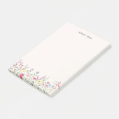 Post-it® Papier notes personnalisés Fleur sauvage Pastel do (Incliné)