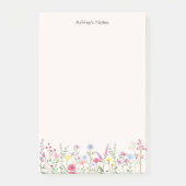 Post-it® Papier notes personnalisés Fleur sauvage Pastel do (Devant)