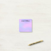 Post-it® Papier notes personnalisés licorne violet (Sur un bureau)