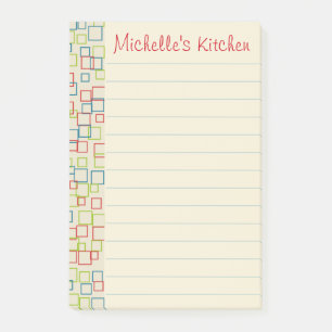 Post-it® Papier Notes Personnalisés Lignés Cuisine Clair Po