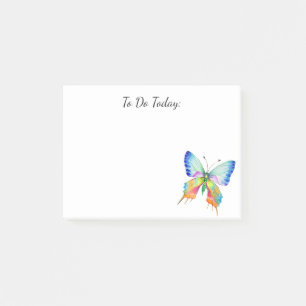 Post-it® Papier notes personnalisés Papillon Arc-en-ciel