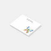 Post-it® Papier notes personnalisés Papillon Arc-en-ciel (Incliné)