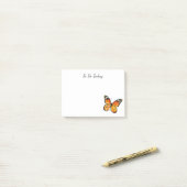 Post-it® Papier notes personnalisés Papillon Monarque (Sur un bureau)