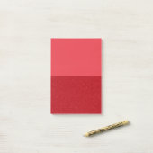 Post-it® Papier-notes personnalisés rouges tomate divisés P (Sur un bureau)