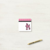 Post-it® Papier notes Post It Caniche Rose (Sur un bureau)