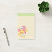Post-it® Papier notes Post It Fleurs sauvages vertes (Bureau)