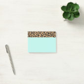 Post-it® Papier notes Post It Imprimé Léopard Turquoise Rét (Bureau)