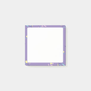 Post-it® Papier-notes quotidiens à motif floral violet