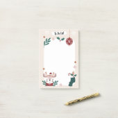 Post-it® Papier notes Reindeer de Noël à faire (Sur un bureau)