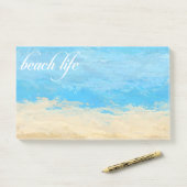 Post-it® Papier notes repositionnables aquarelle sur la vie (Sur un bureau)